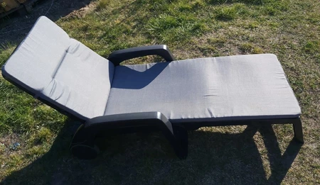 Sonnenliege aus Technorattan mit Kissen Miami Bica