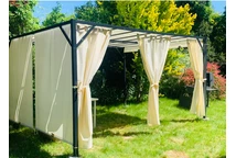 Dach für die Terrassenpergola Santorini 3 x 4 m cremefarben Garden Point