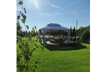 Dacheindeckung für den Pavillon Valencia 3x4m grau Garden Point