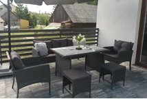 Bari Garden Point Polyrattan-Set mit Bari Garden Point Sitzkissen