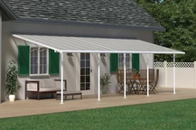 Aluminium-Terrassenüberdachung Sierra Palram 3 x 9,15 m weiß