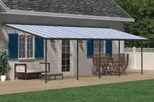 Aluminium-Terrassenüberdachung  Sierra Palram - Canopia 3 x 9,15 m, grau