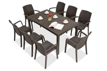Brown Houston / Indiana Rattanmöbel für 8 Personen
