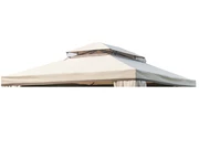 Dach für die Terrassenpergola Valencia 3x3m cremefarben Garden Point