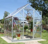 Ein kleines Gewächshaus aus Polycarbonat Harmony Silver 1,85 x 1,86 m Palram - Canopia