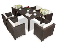 Technorattan-Garnitur Colorado Premium 6 braun Bica