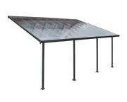 Terrassenüberdachung Feria Palram - Canopia 4 x 6,06 m grau
