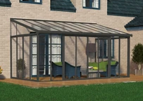 Wintergarten Veranda Sanremo Palram 3 x 5,4 m grau