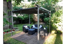 Anthrazit Terrassenpergola La Palma 3x3 Garden Point