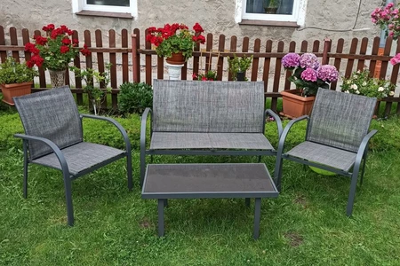 Gartenmöbel aus Metall - Lounge-Set Bono
