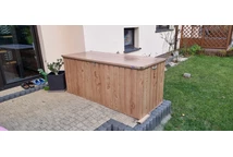 Braune Gartenbox aus Metall Compact Box 770l