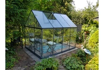 Gewächshaus für den Garten Hybrid 1,85 x 2,46 m Palram - Canopia grau