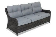 3-Sitzer-Sofa aus Technorattan Toledo anthrazit Garden Point