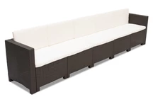 5-Sitzer-Technorattan-Gartensofa Colorado braun Bica