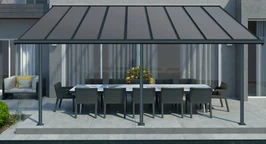 Aluminium-Terrassenüberdachung Sierra Palram - Canopia 3 x 5,46 m anthrazit Heat Block