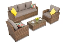 Gartenmöbel-Set Parma Coffee 5 braun Garden Point