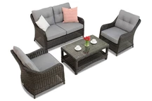 Gartenmöbel Set Toledo Coffee 4 Anthrazit Garden Point