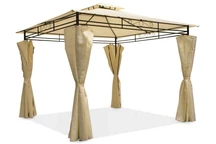 Gartenpavillon Ibiza 3x3 m Creme Garden Point