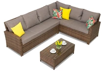 Gartenset mit Parma Corner Brown Garden Point