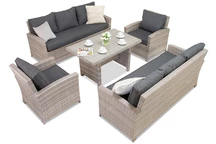 Großes Gartenmöbel-Set Parma Apetito 8 grau Garden Point