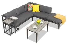 Moderne Alu-Ecke Cardiff Anthrazit Garden Point