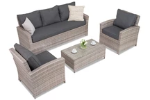 Parma Coffee 5 Polyrattan Gartenmöbel grau Garden Point