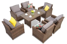 Parma Premium Polyrattan Möbel, braun Garden Point
