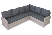 Parmagraue Gartenecke aus Polyrattan Garden Point