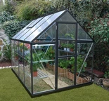 Polycarbonat-Gewächshaus Hybrid 1,85 x 2,46 m Palram - Canopia grau