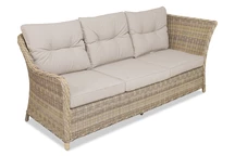 Polyrattan-Sofa mit zwei Armlehnen Toledo beige Garden Point