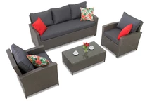 Rattanmöbel Parma Coffee 5 Anthrazit Garden Point