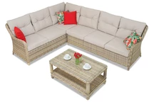 Techno-Rattan-Garnitur Toledo Corner beige Garden Point