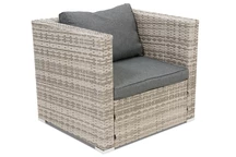 Technorattan-Sessel Roma Garden Point grau