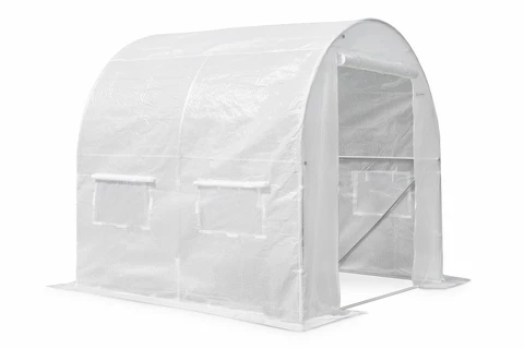 Weißer Plastiktunnel 2x2,5m Garden Point