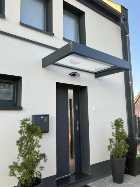 Aluminium-Eingangsdach Sophia 1,6 m Palram - Canopia anthrazit