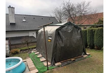 Garagenzelt Store Boss 2,4 x 3,6 m anthrazitfarben