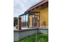 Wintergarten Veranda Sanremo Palram - Canopia 3 x 3 m grau