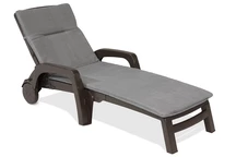Gartenliegestuhl mit Kissen Miami Bica braun