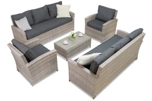 Parma Coffee 8 Tech Rattan Möbelset grau Garden Point