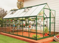 Polycarbonat-Gewächshaus Hybrid 1,85 x 4,26 m Palram - Canopia grün
