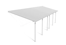 Terrassenüberdachung aus Polycarbonat Feria Palram 3 x 9,71 m weiß