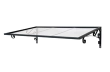 Türüberdachung aus Polycarbonat Venus 1,35 m Palram - Canopia anthrazit