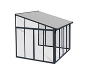 Wintergarten Veranda Sanremo Palram 3 x 3 m grau