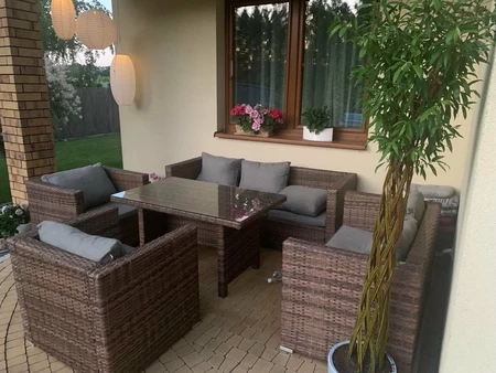 Rattan Gartenmöbel Roma Apetito 7 Garden Point braun