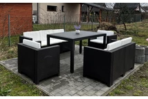 Rattan Gartenmöbel Colorado Apetito 7 braun Bica