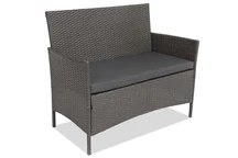 2-Sitzer-Sofa aus Technorattan Calabria Premium Garden Point anthrazit