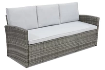 3-Sitzer-Sofa aus Technorattan Monaco Garden Point grau