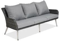 3-Sitzer-Sofa aus Technorattan für die Terrasse Bilbao Garden Point anthrazit