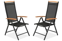 Aluminium-Stuhlgarnitur Verona Wood  - 2-tlg