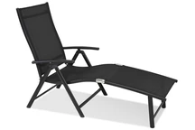 Gartenliegestuhl aus Aluminium Toulouse Garden Point schwarz